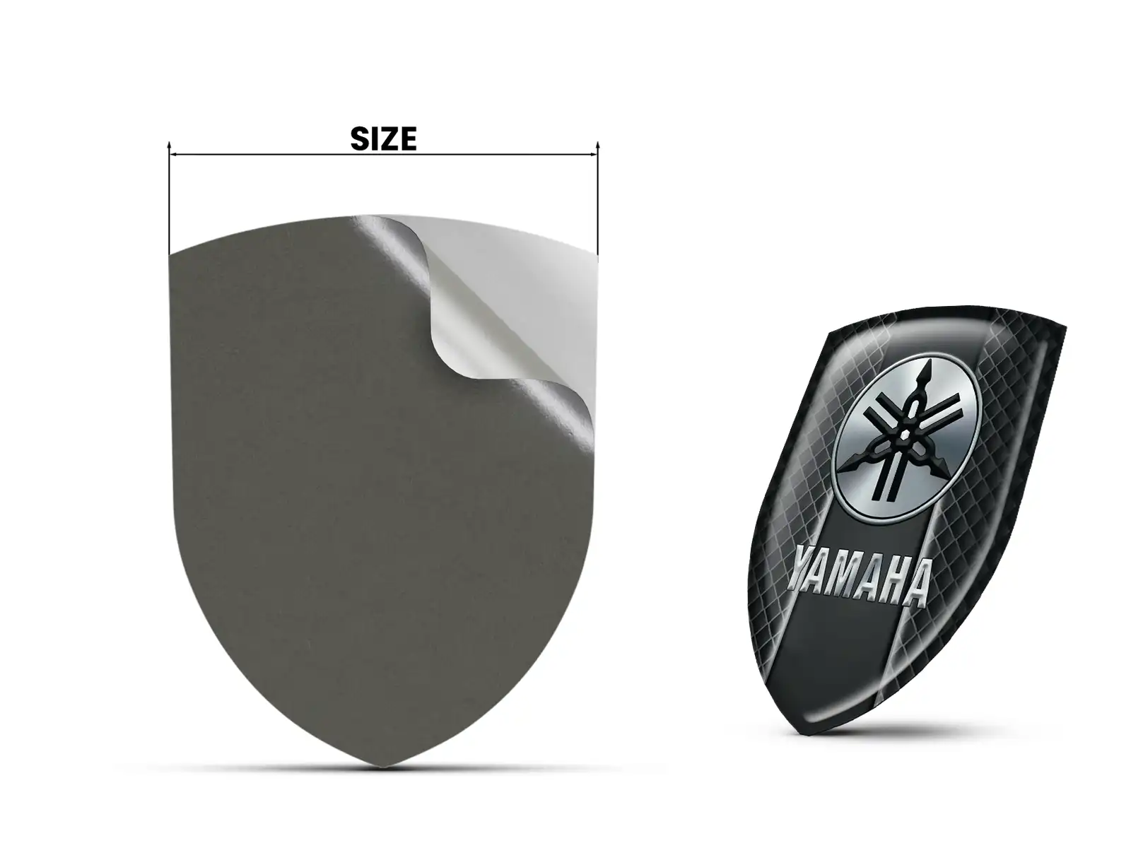 Yamaha Badges Résine Design Perso Étiquettes Véhicule Premium